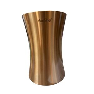 VonShef Wine Cooler Double Walled Stainless Steel Brushed Copper Chiller 8000124
